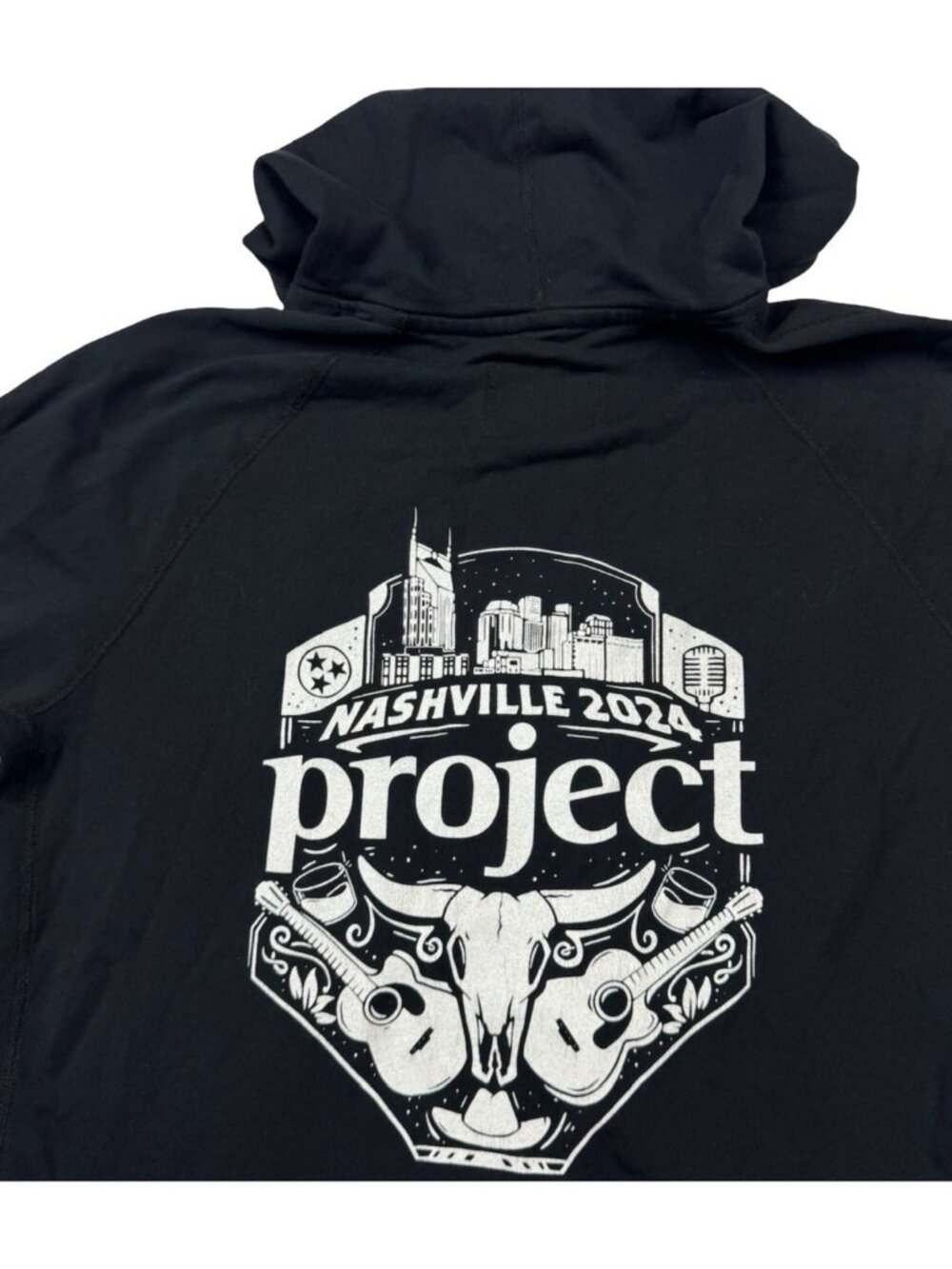 Nashvile Project 2024 x Reigning Champ Men's L/S Hoodie Black • Large